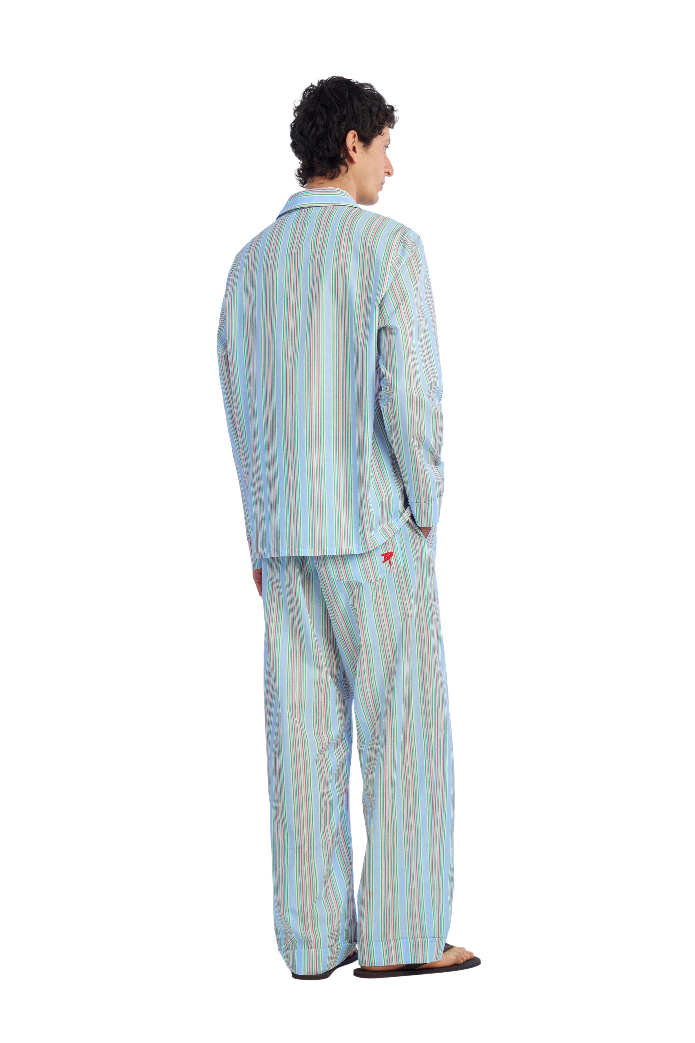 RELAXED FIT STRIPED JACQUARD SHIRT